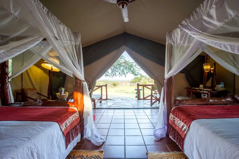 Mbuzi Mawe Serena Camp gnus wanderung